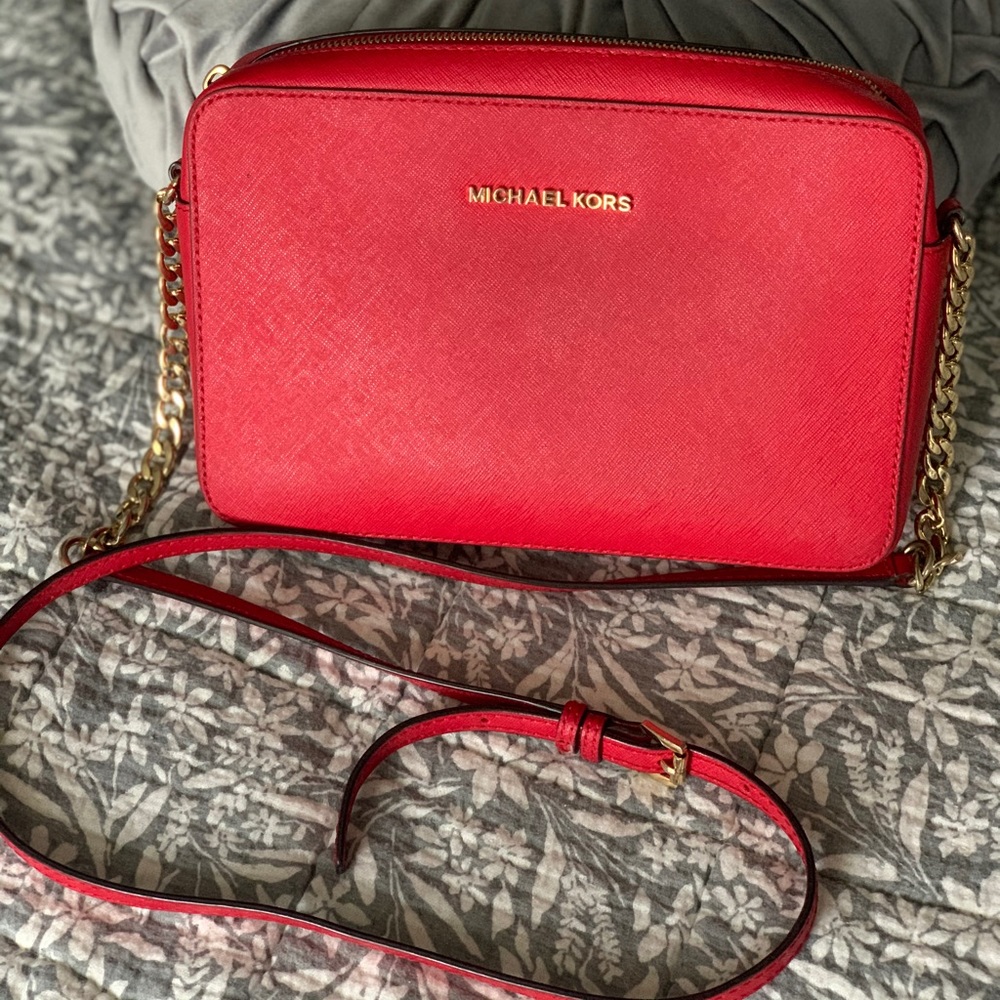 Michael Kors Jet Set Saffiano Leather Crossbody